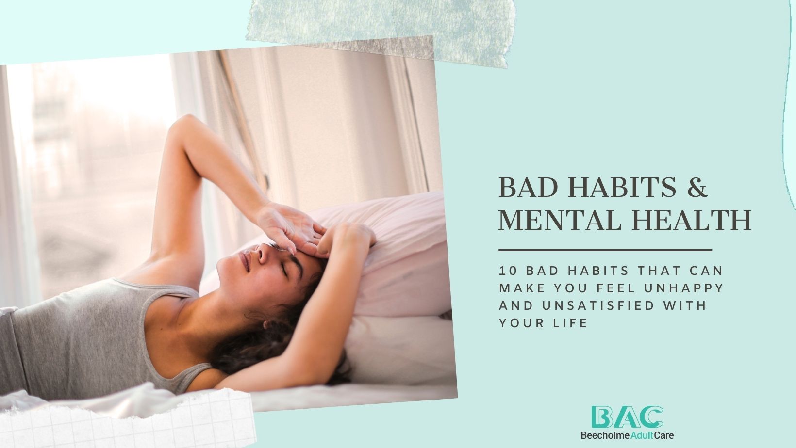 Bad habits and mental health