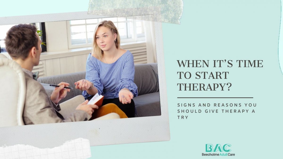 Signs and reasons to start therapy l BAC Online therapy